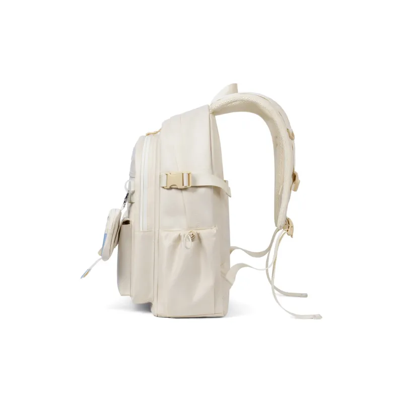 V.NINE Fabric Backpack Large Size Unisex Khaki/Obsidian Black/Smoke Gray-3