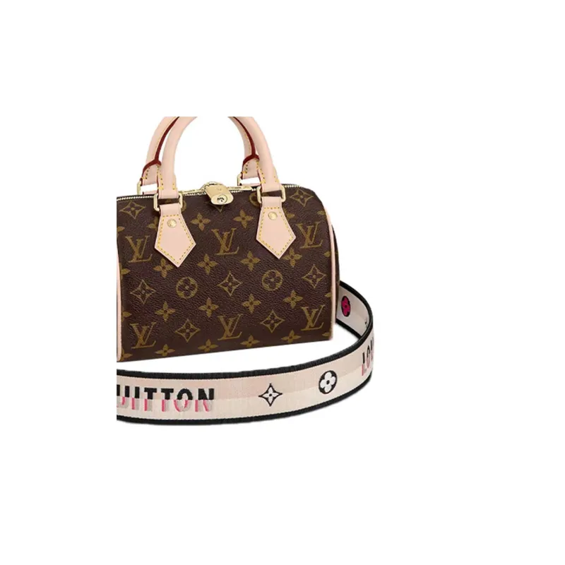 LOUIS VUITTON Speedy Bandouliere 20 Monogram Brown/Black-5
