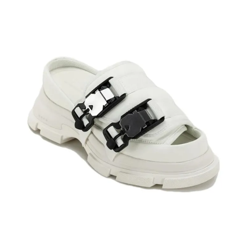 Both Gao Rubber Sole Slide Slippers Women's White-2