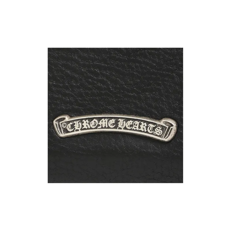 Chrome Hearts Leather Wallet Regular Men's Black-7