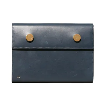 RSVP Paris Calfskin Crossbody Bag Shoulder Bag Women's Marine Blue