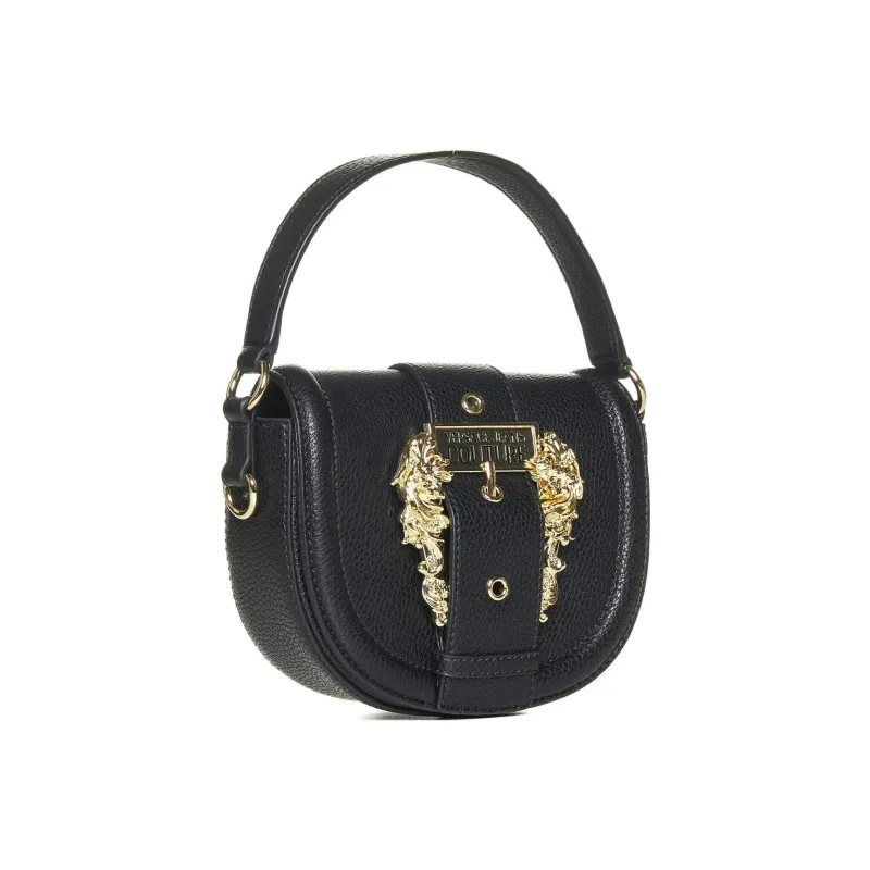 VERSACE JEANS COUTURE Polyurethane Portable Crossbody Bag, Shoulder Bag Women's Black-2
