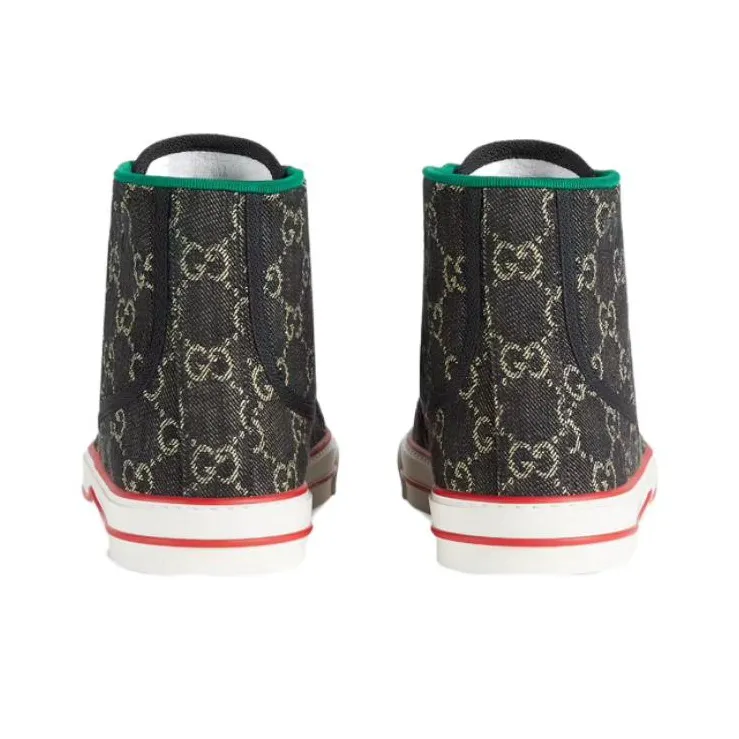 GUCCI Tennis 1977 High 'Black Mini GG'-3