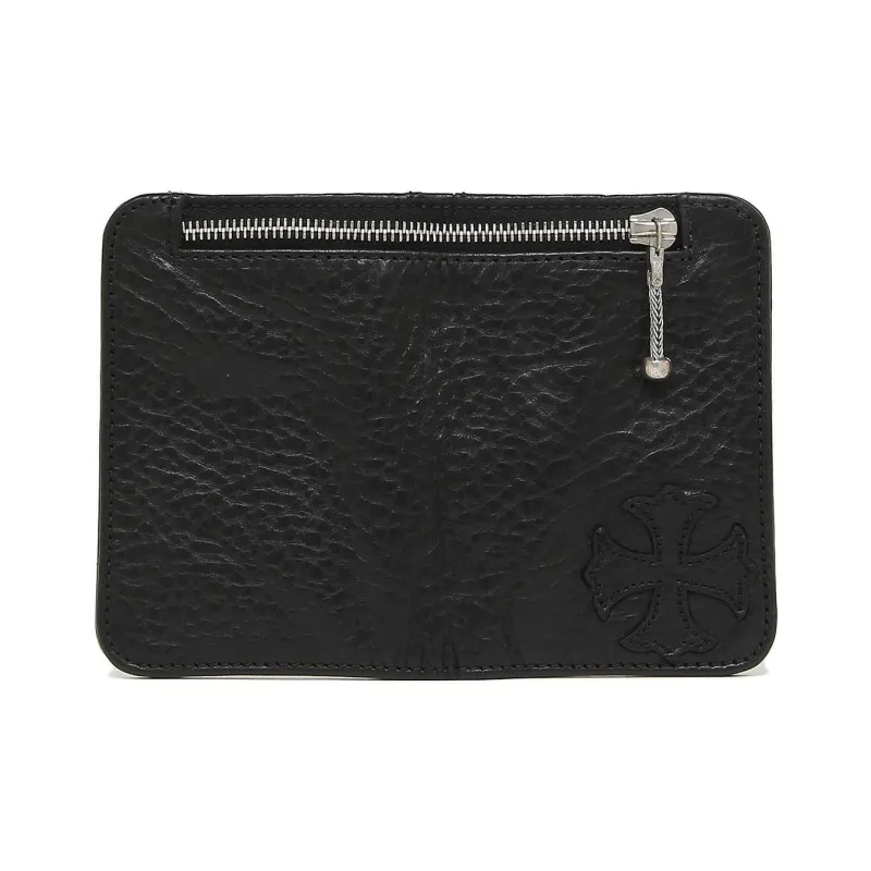 Chrome Hearts Leather Wallet Regular Men's Black-3