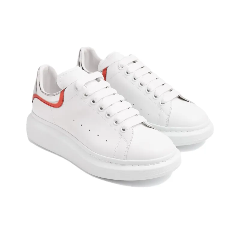 Alexander McQueen Oversized Sneaker 'White Silver Red'-2