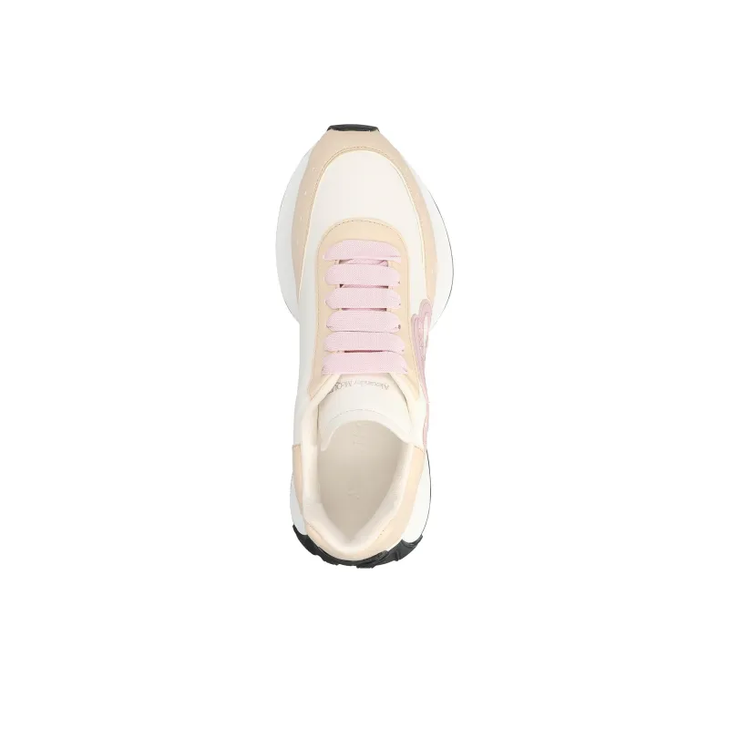 Alexander McQueen Sprint Runner Beige Pink Women's-2