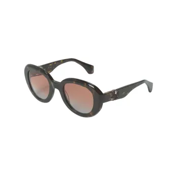Vivienne Westwood Plastic Irregular Shape Sunglasses Men's Tortoiseshell