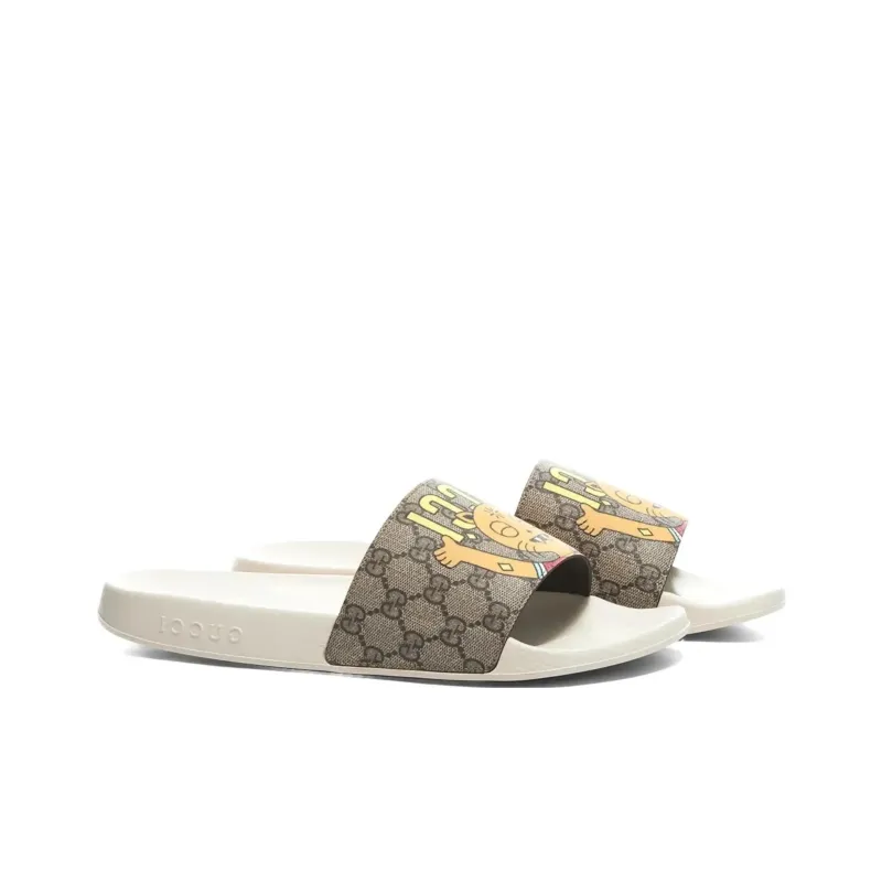 GUCCI X Pablo Delcielo GG Supreme Slides-3