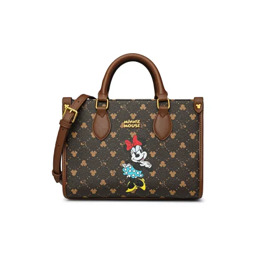 Disney Minnie Series PU Tote Bag, Shopping Bag, Shoulder Bag, Crossbody Bag, Handbag Medium Size Women's Brown