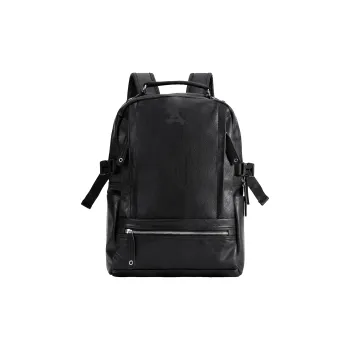 KONADCT PU Pocket Water Repellent Students Travel Bag Laptop Bag Unisex