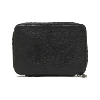 Chrome Hearts Leather Wallet Regular Men's Black