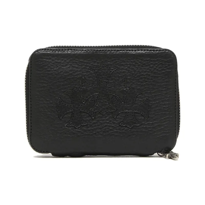 Chrome Hearts Leather Wallet Regular Men's Black-0