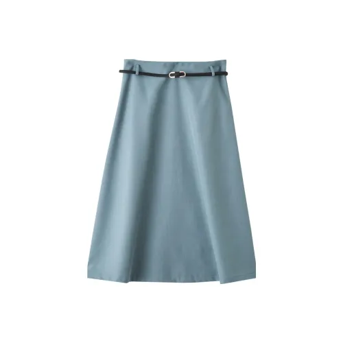 Dme Casual Long Skirts Women's Aqua Blue