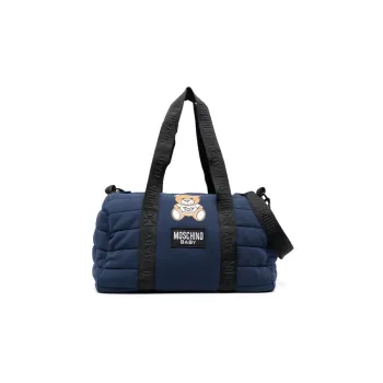 MOSCHINO Teddy Cotton Blend Maternity And Baby Bag Shoulder Bag Crossbody Bag Handbag Kids' Blue