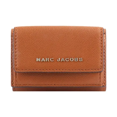 MARC leatherS Polyurethane And Polyester Blend Wallet Mini Women's Brown Yellow