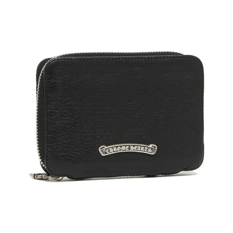Chrome Hearts Leather Wallet Regular Men's Black-1