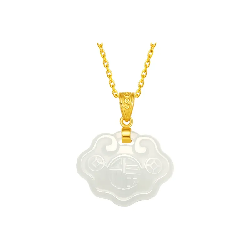 ZHOU LIU FU Pendants White Jade Women's-0