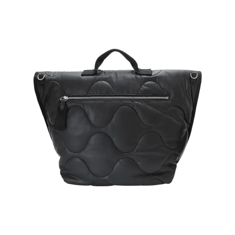 Maison Kitsune Nylon Crossbody Bag Shoulder Bag Unisex Black-2