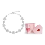 Heart Bracelet (White Zircon)+Valentine's Day Box