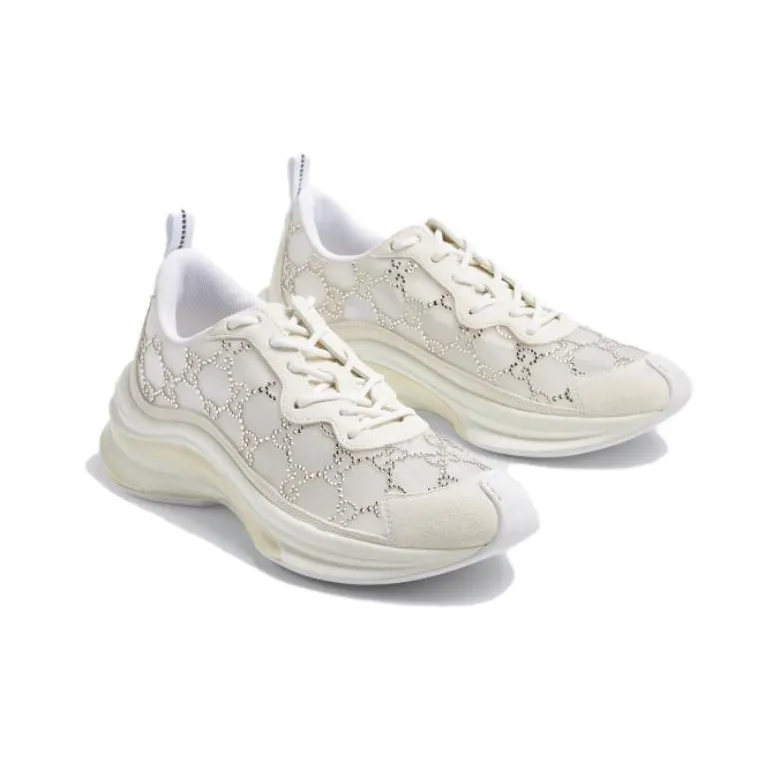 GUCCI Women's Run Sneaker 'GG Crystal White' Women's-2