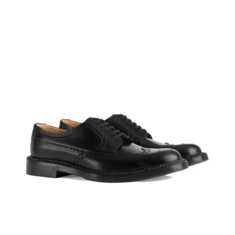 GUCCI Leather Lace-up Brogues-1
