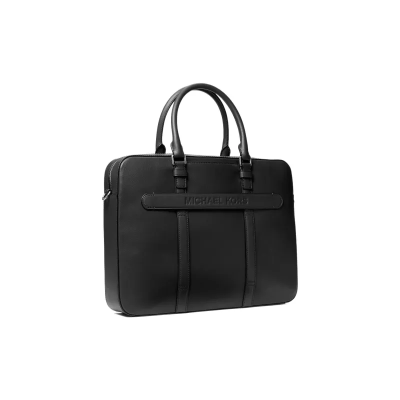 MICHAEL KORS Leather One Shoulder Handbag Large Size Men's Black-1