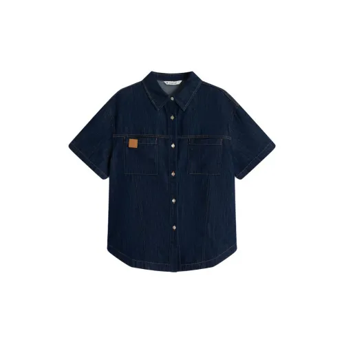 Broadcast Shirts Women's B89 Deep Denim Blue