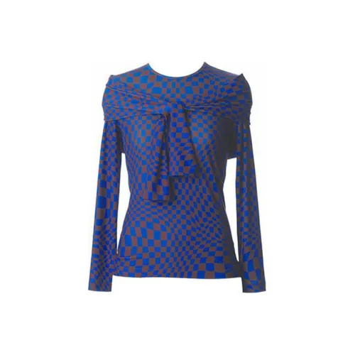 PushBUTTON Shirts Women's Blue Gray