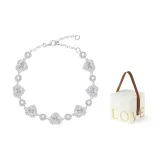 Heart Bracelet (White Zircon)+LOVE Box