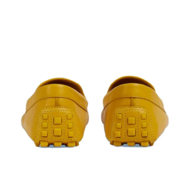 GUCCI Interlocking Casual Shoes Men's Yellow-4