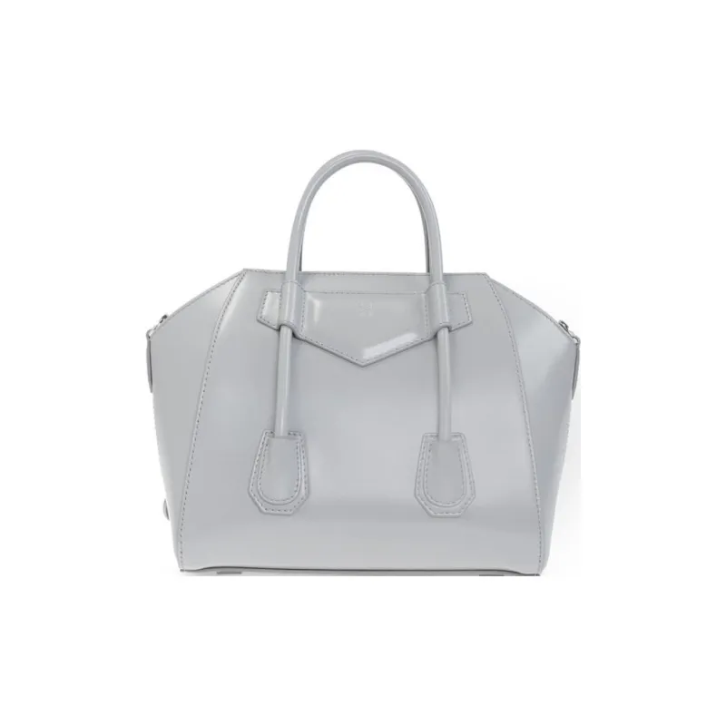 GIVENCHY Antigona Lock Calfskin Shoulder Bag Crossbody Bag Handbag Mini Women's Gray-2