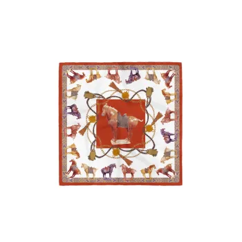 CH＇IN MELODY Silk Scarves Unisex