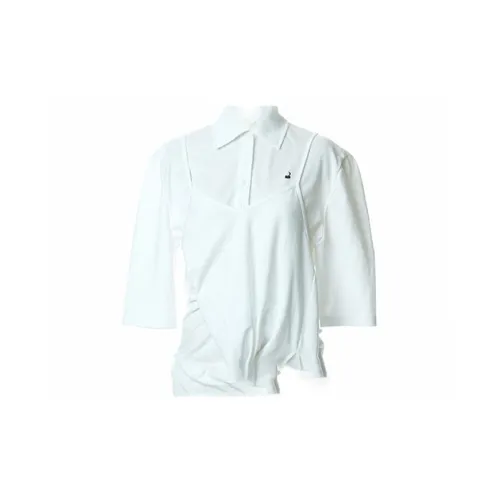 PushBUTTON Shirts Women's White