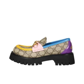 GUCCI Women's Horsebit Loafer 'GG Monogram Beige Multi Color' Women's