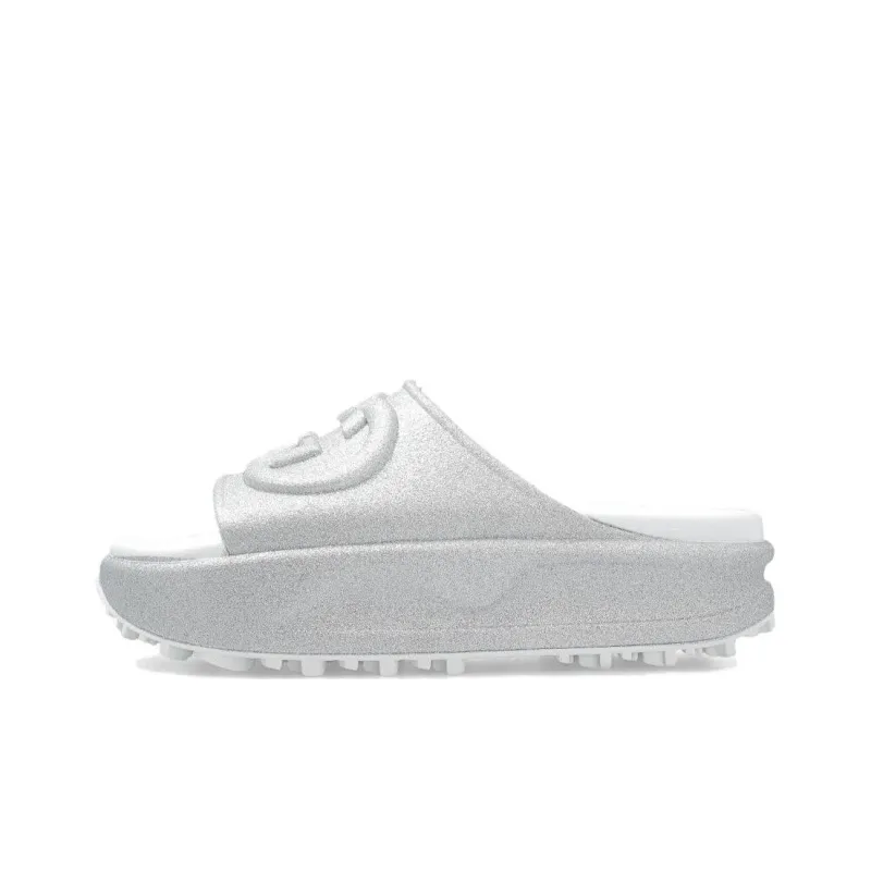 GUCCI Women's Slide Sandal 'Interlocking G Silver' Women's-0