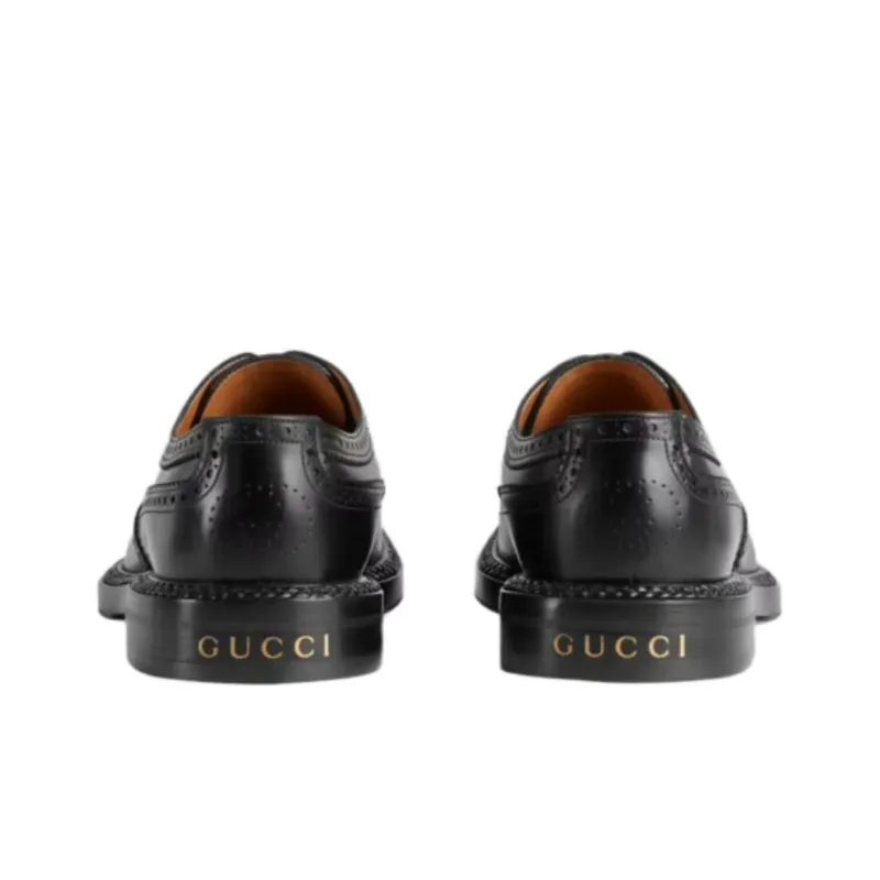 GUCCI Leather Lace-up Brogues-2