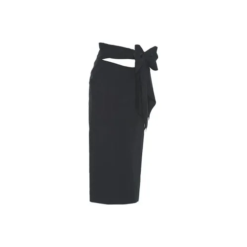 PushBUTTON Casual Long Skirts Women's Black