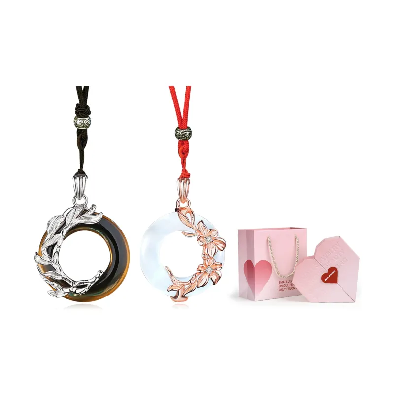 MISS TOOYA Obsidian Necklace Ornament Unisex-4