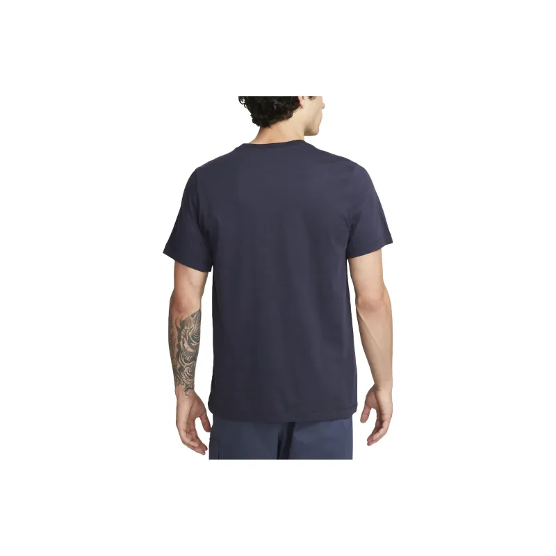 Nike T Shirts Men Dark Blue-1
