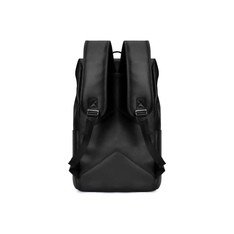 ONRF PVC Laptop Bag Backpack Large Size Unisex Cool Black-3
