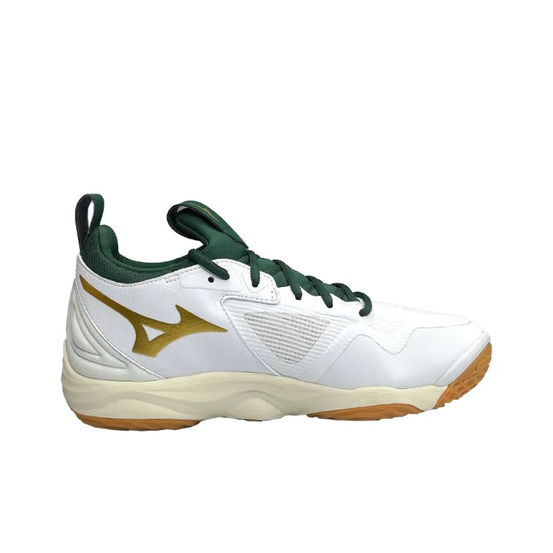 Mizuno Wave Momentum 3 'White Green Gold'-1