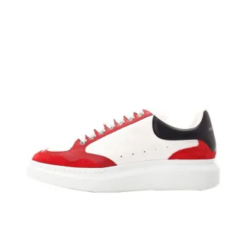 Alexander McQueen Cushioning Anti Slip And Wear Resistant Low Top Casual Shoes Men's White Red