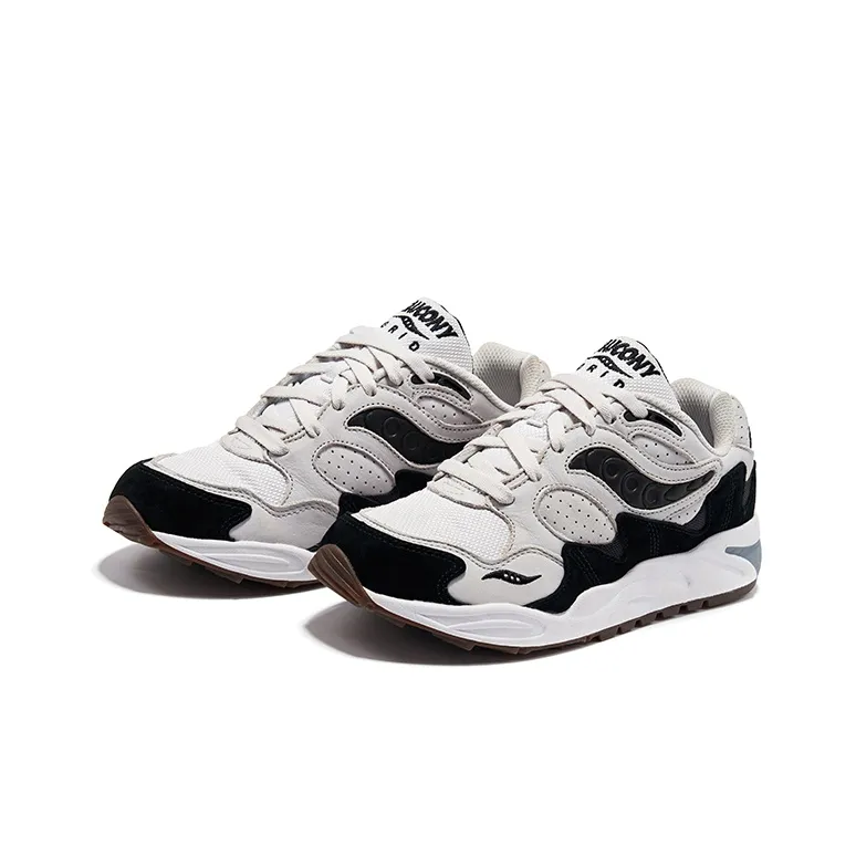 saucony Grid Shadow 2 Grey White Black-2