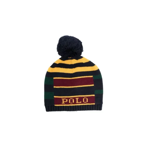 Ralph Lauren Kids Intarsia-knit Logo Pompom Beanie