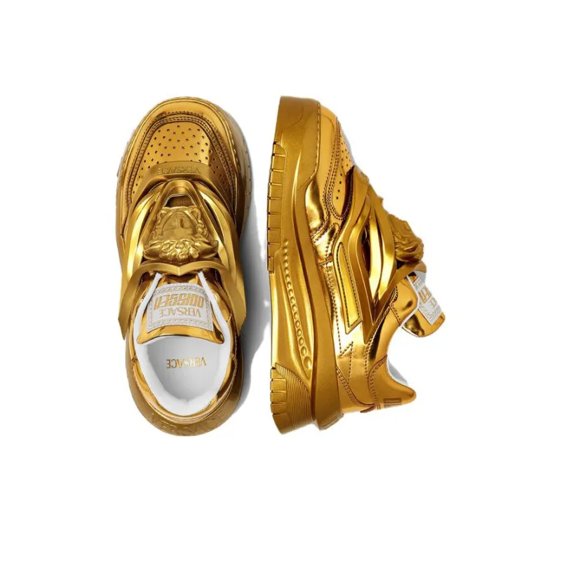 VERSACE JEANS ODISSEA Low Top Casual Shoes Women's Gold-3