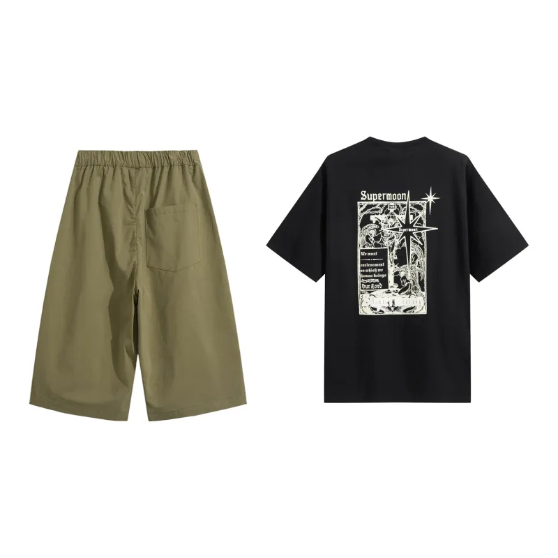 SUPERMOON Casual Shorts Unisex-18