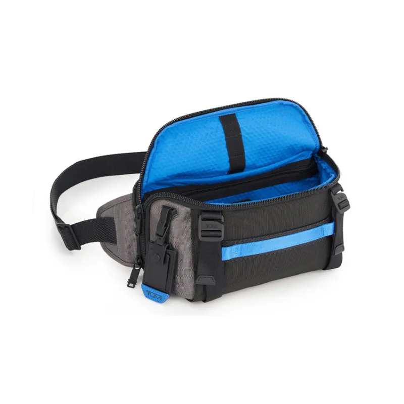 TUMI Nylon Sling Bag Shoulder Bag Men's Gray Blue-4