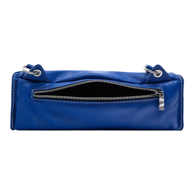 ADER ERROR ZARA Collaboration Goatskin Crossbody Bag, Shoulder Bag Men's Blue-5
