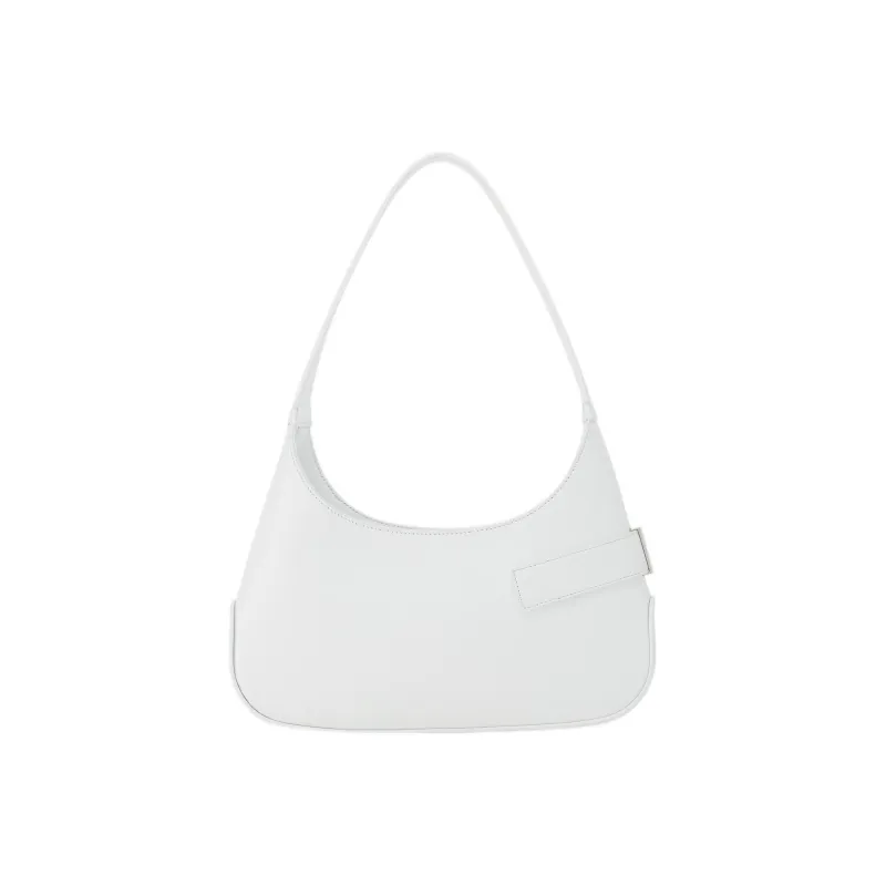 FERRAGAMO Smooth Calf Leather Handbag, Shoulder Bag Women's White-2