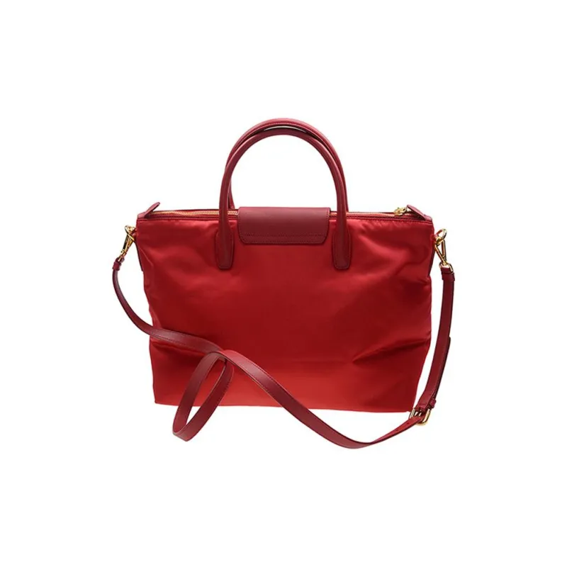 PRADA Nylon Shoulder Bag Crossbody Bag Handbag Women's Red-2